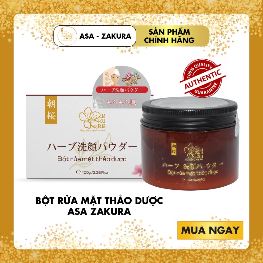 BỘT RỬA MẶT THẢO DƯỢC ASA ZAKURA