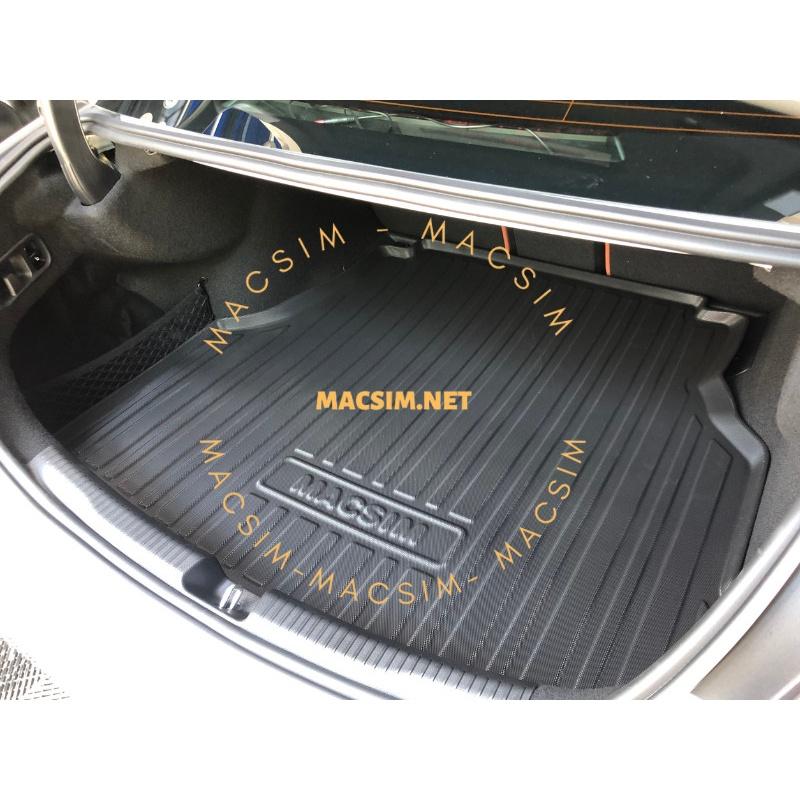 Thảm lót cốp Mercedes C-Class 2022+ nhãn hiệu Macsin chất liệu tpv cao cấp màu đen
