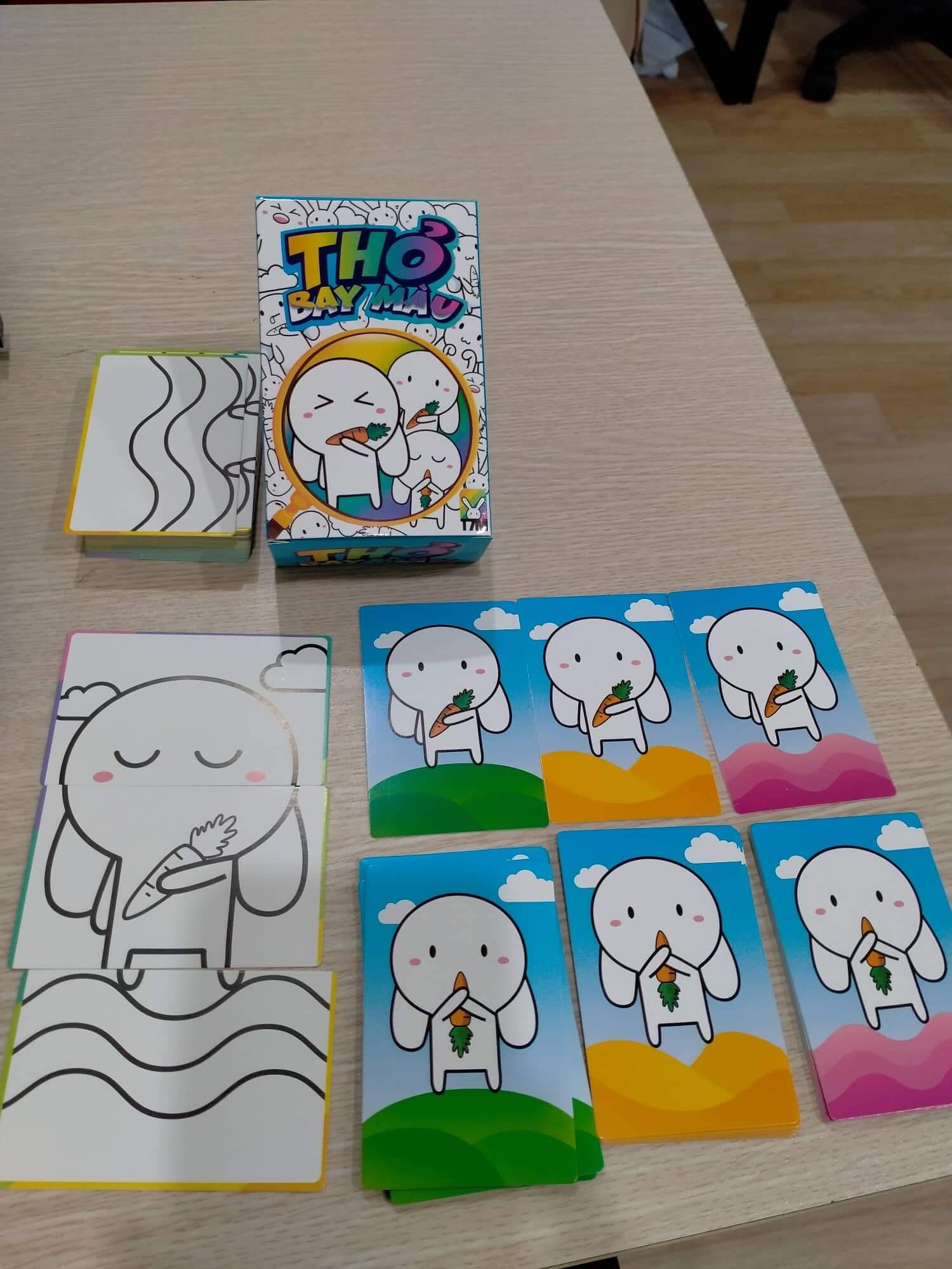 Party game THỎ TỈNH TÁO - THỎ BAY MÀU Trò Chơi Thẻ Bài Mới 2022 Siêu Vui Nhộn Cho Hè Này