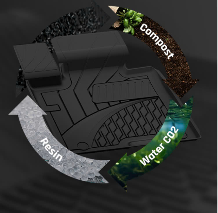 Thảm lót sàn ô tô nhựa TPE Silicon hyundai Tucson 2021+ Black Nhãn hiệu Macsim