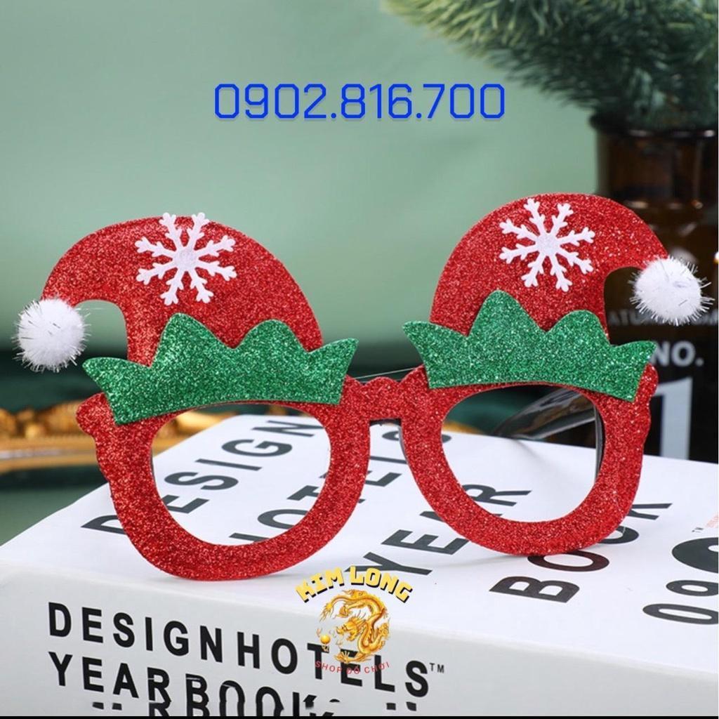 Mắt kính mắt kiếng noel ko tròng xinh xắn dễ thương cho bé trang phục NOEL ngày lễ giáng sinh