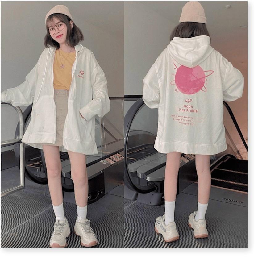 Áo khoác hoodies nỉ có mũ hoạ tiết chữ cùng logo trái tim cute phong cách hiện đại năng động, HÀN QUỐC, ca tính