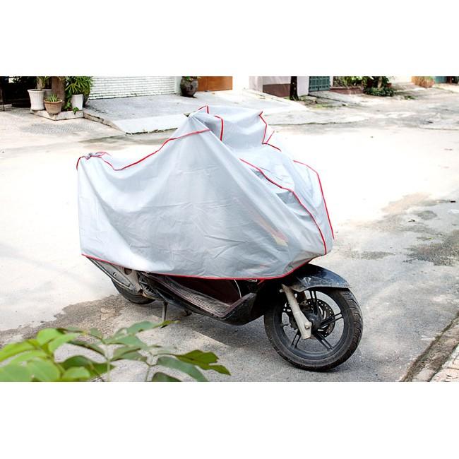 Bạt phủ che xe máy Thành Long, Bạt trùm xe máy che nắng mưa cao cấp
