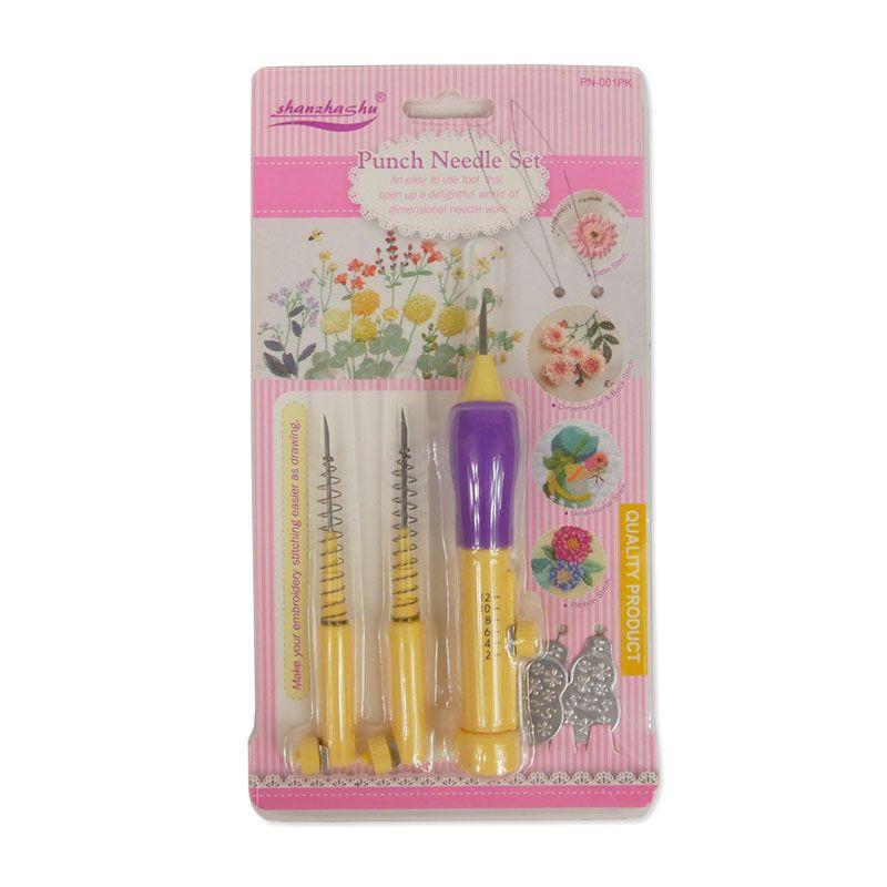 2 loại Bút thêu chỉ nổi, len xù - Punch Needle - Cây bút thần kì - Dụng cụ làm handmade từ len, chỉ