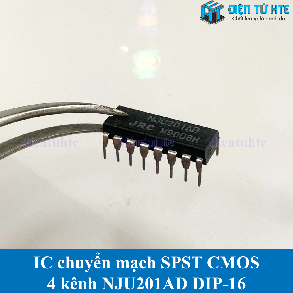 IC chuyển mạch Analog SPST 4 kênh C-MOS NJU201AD DIP-16