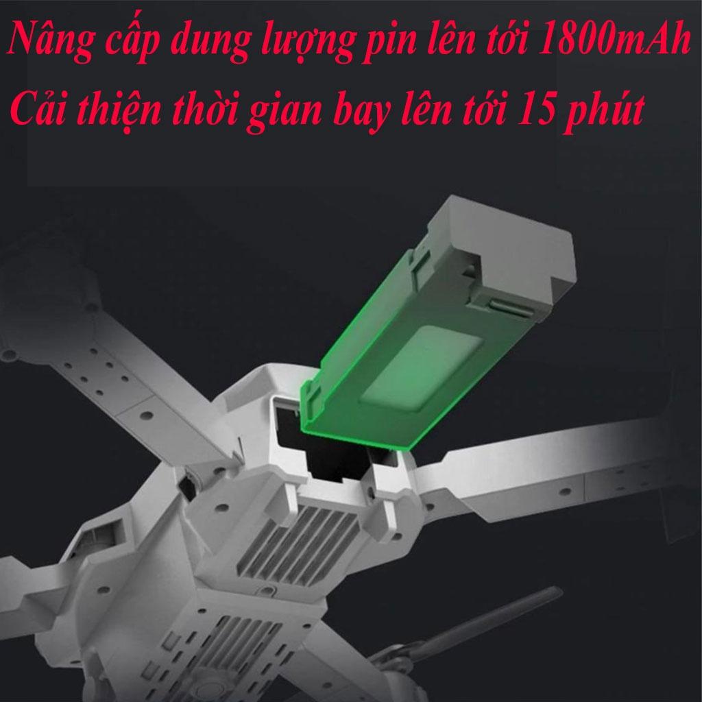 Flycam E88 Pro Drone 4K HD Camera Kép Có Định Vị 1080P WiFi Pin Khỏe Bay Xa 200M Máy bay