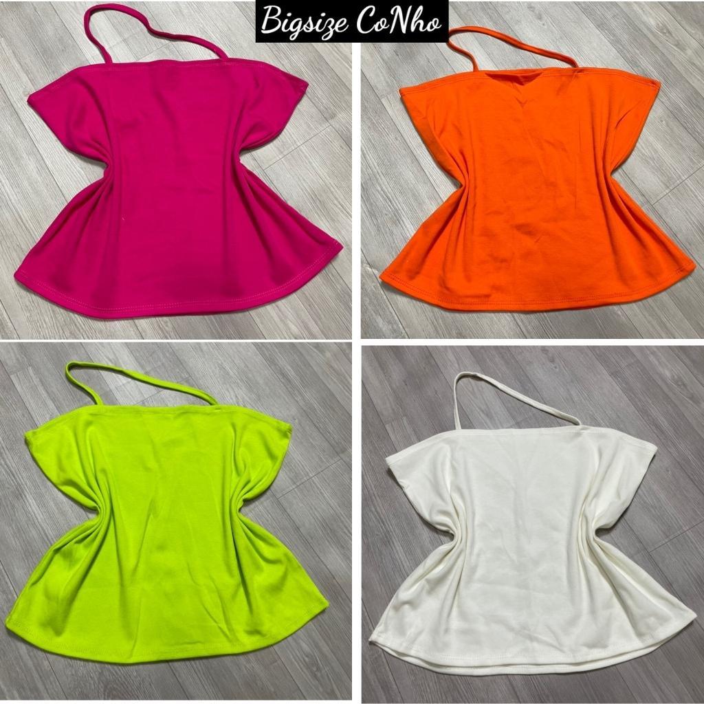 Áo dây croptop bigsize nữ vải borip Thái loại 1 co giãn thoải mái từ58kg-95kg A15