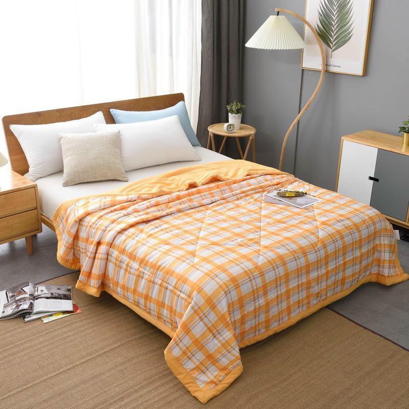 Chăn Đũi kẻ M2T bedding Chăn hè nhập khẩu mềm mịn mát kích thước 2m x 2m2