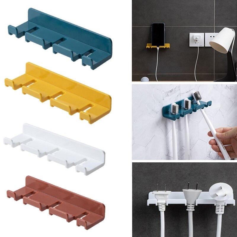 Móc Dán Tường Treo Phích Cắm Điện/móc Treo Đồ Dùng Đa Năng/kệ Đỡ Sạc Điện Thoại