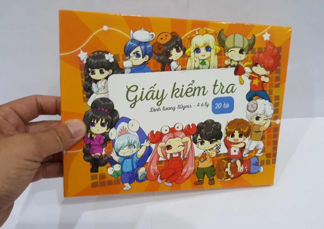 Bộ 2 Giấy Kiểm Tra 4 Ô Ly