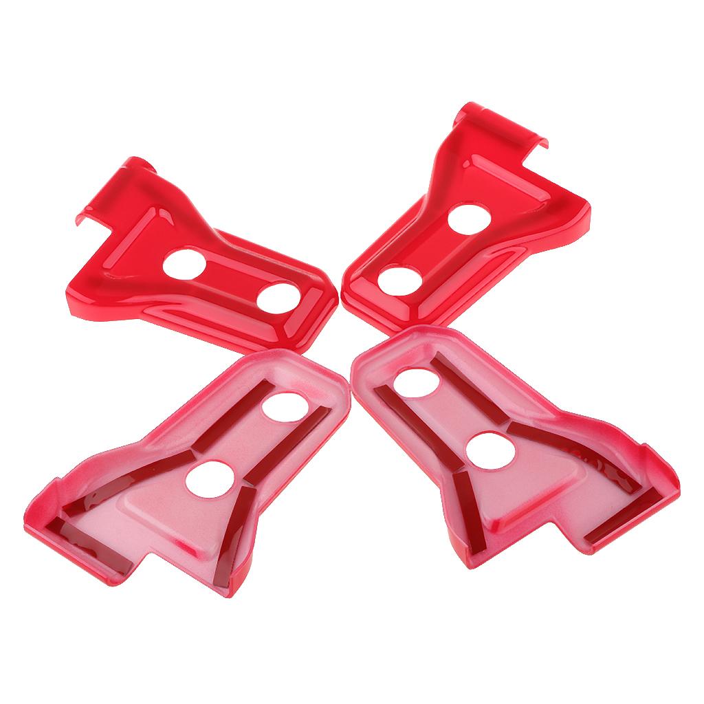 4Pcs Red Door Hinge Covers Trim Fits for 2018 Wrangler JL Unlimited