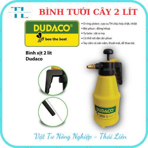 Bình Tưới Cây Phun Sương Dudaco 2 Lít - Bình Xịt Tưới Cây 2 Lít - Dễ Sử Dụng - Độ Bền Cao