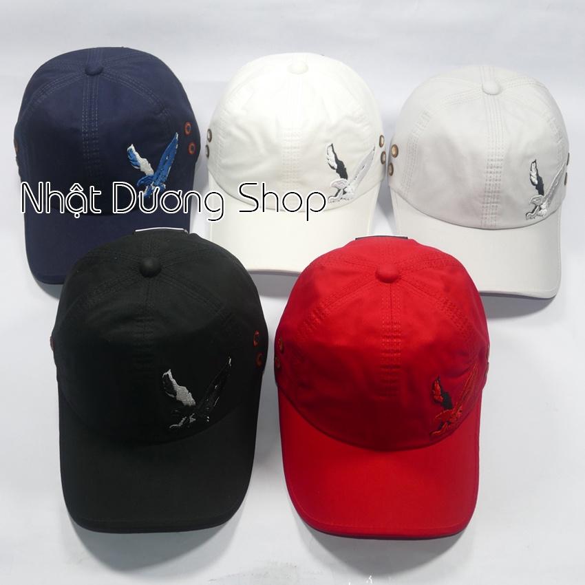 Nón kết kaki thêu dại bàng cao câp- Chất liệu kaki thích hợp cho tín đồ tuổi teen mê nón xịn.