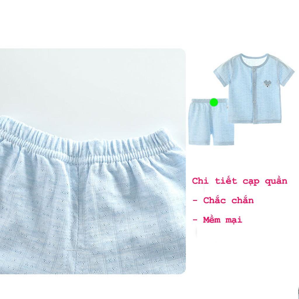 Bộ cộc tay cho bé trai gái sơ sinh quần áo sơ sinh mặc hè hàng Quảng Châu cotton xịn xuất khẩu từ 4-14kg – BCT06