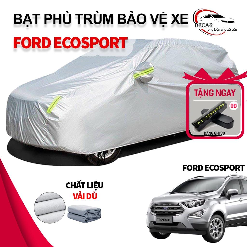 [FORD ECOSPORT] Bạt phủ xe ô tô 3 lớp thông minh xe 5 chỗ ford ecosport chất liệu vải dù oxford cao cấp, áo trùm xe ô tô