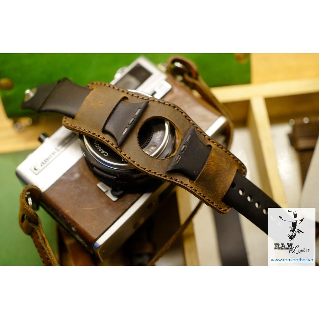 TẤM ĐỆM BUNDSTRAP RAM B2 SÁP NGỰA ĐỎ ĐỂ KẾT HỢP VỚI DÂY ZIN CỦA APPLE WATCH - RAM LEATHER