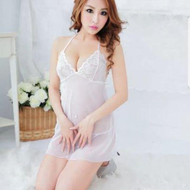 Đầm ngủ gợi cảm - Cosplay hai dây xuyên thấu