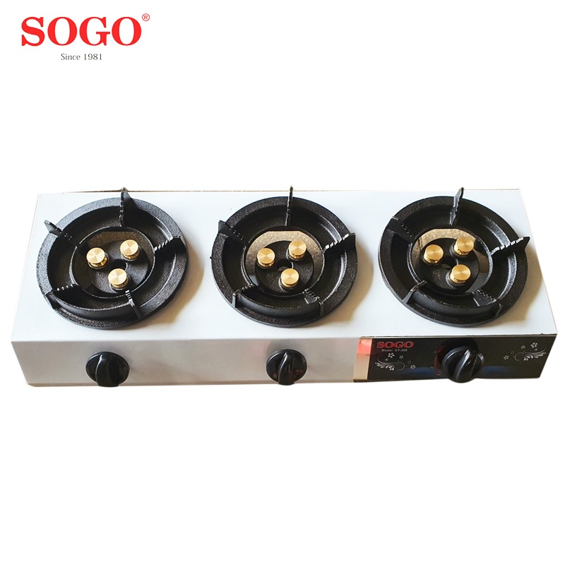 Bếp khè gas 3 lò bán công nghiệp Sogo GT-208S3-3DD - Hàng chính hãng