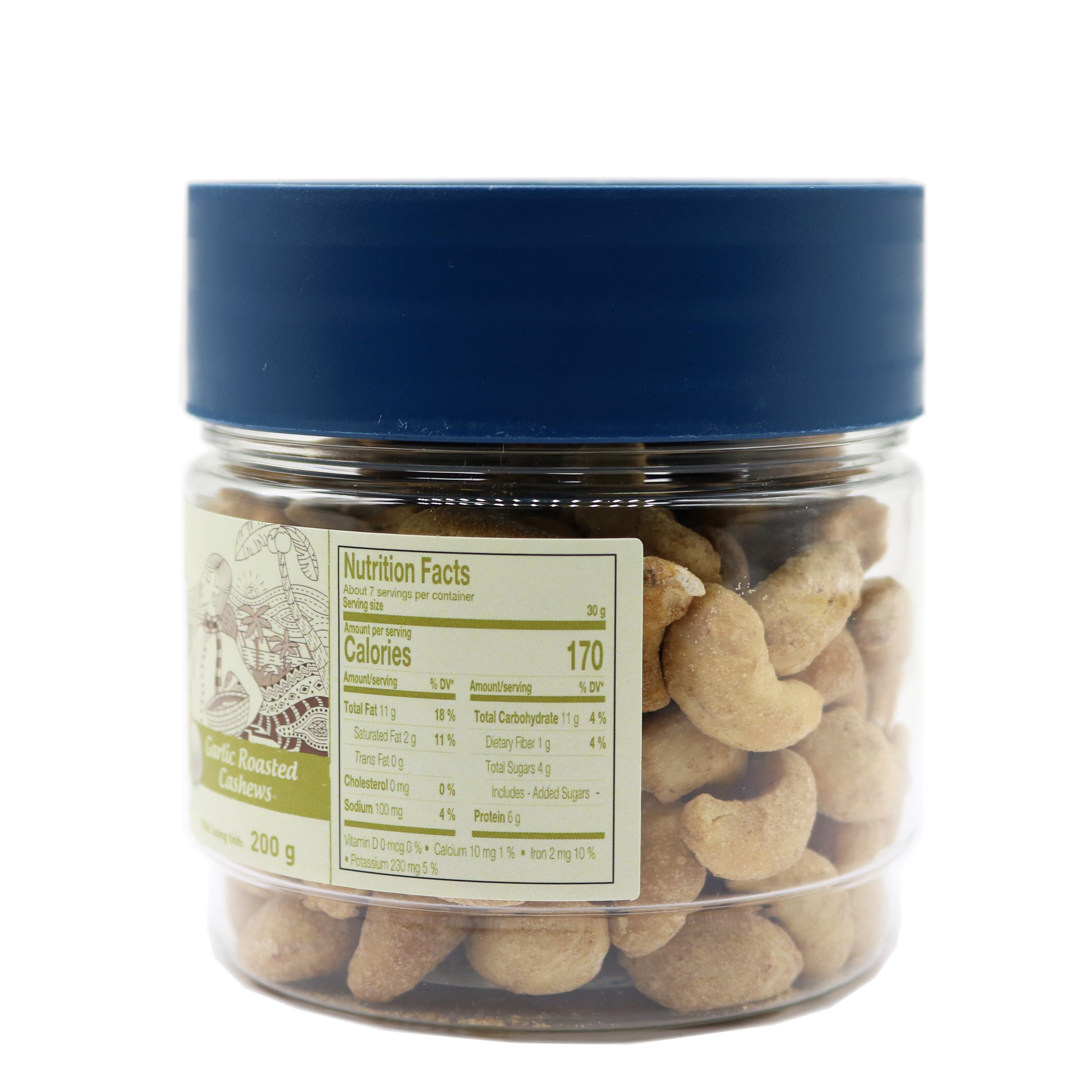 Hạt Điều Vị Tỏi 200g LAFOOCO Garlic Roasted Cashew Nuts