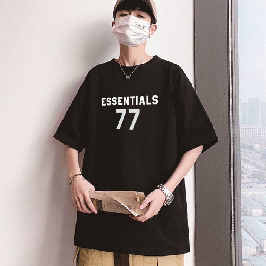 Áo Thun Nữ Tay Lỡ In Chữ ESSENTIALS 77