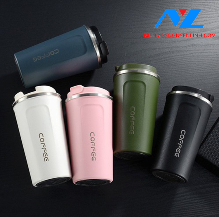 Bình/Cốc giữ nhiệt Coffee 01, inox 304, chống tràn, ly uống cafe, đựng nước, lạnh, nóng 6 - 8 tiếng.