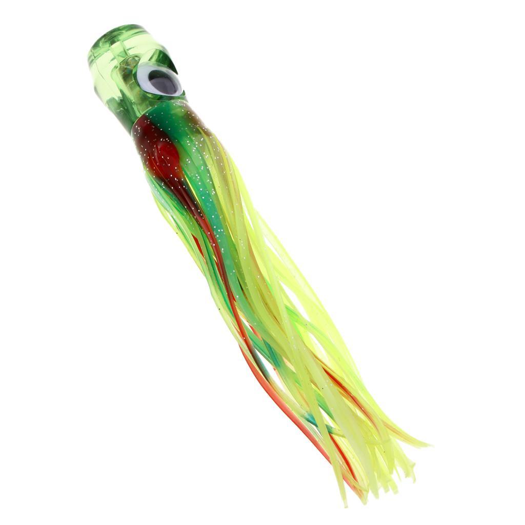 2x Squid Skirt Lure Bait Saltwater Soft Fishing Lure Hoochies 16.5cm/50g