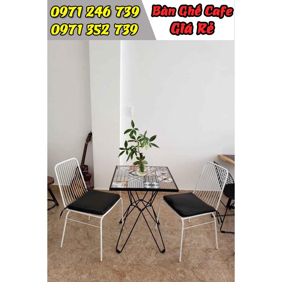 Bộ bàn ghế sắt cafe thanh lý