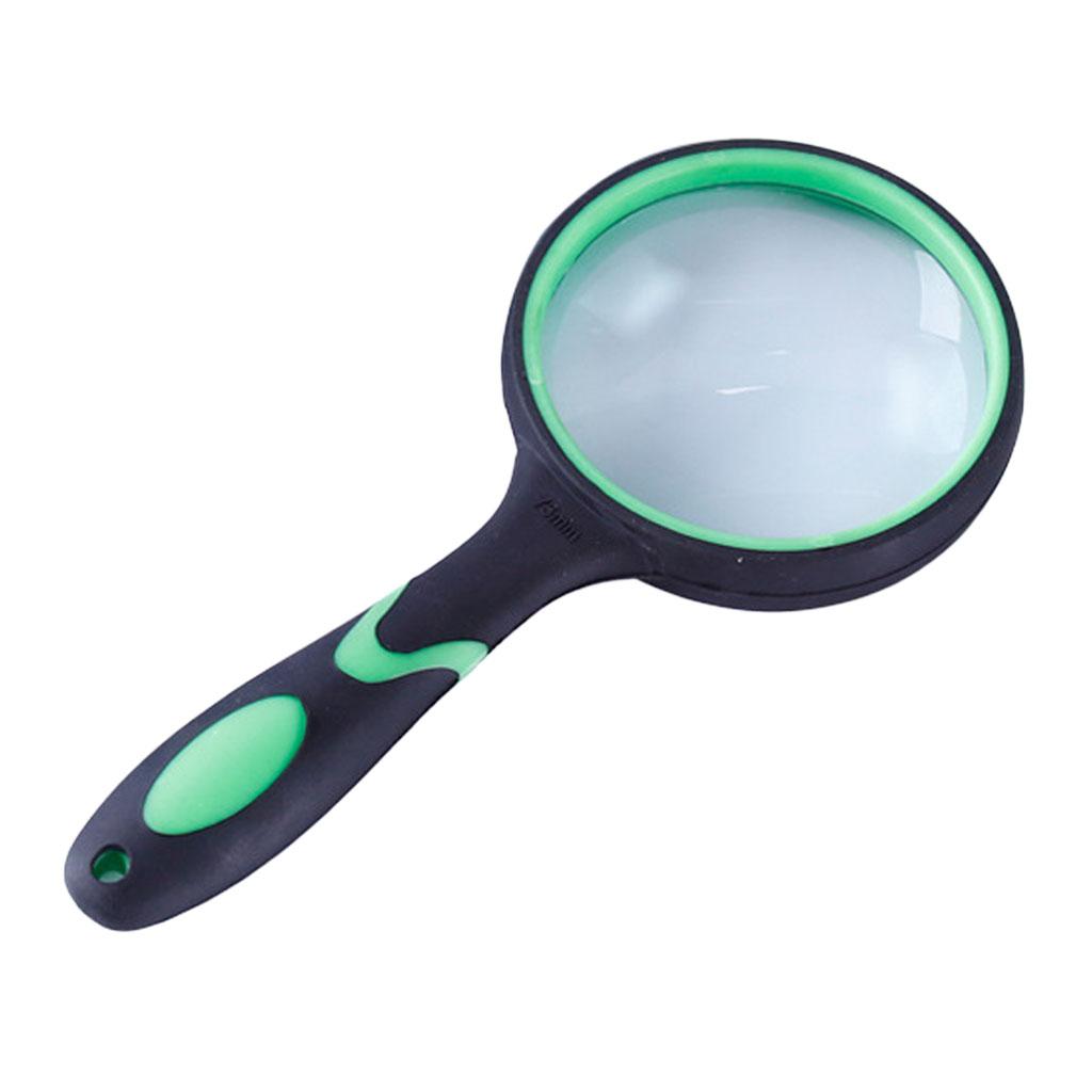 Lightweight Magnifying Glass Jewelry Loupe Handheld Rubber Tool