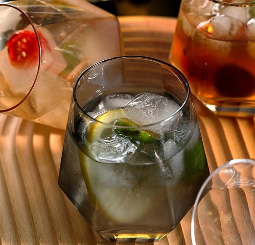 Ly Thủy Tinh Hexagon Rock glass 310ml | Thủy Tinh Cao Cấp