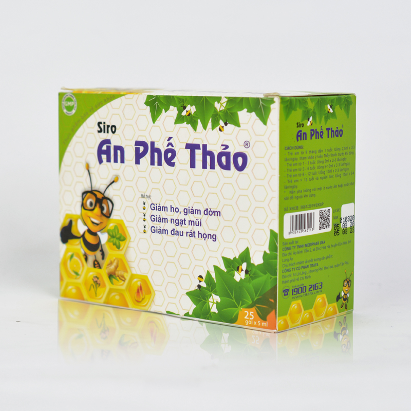 SIRO HO AN PHẾ THẢO - Giúp giảm ho, tiêu đờm, giảm ngạt mũi, giảm đau rát họng, khản tiếng