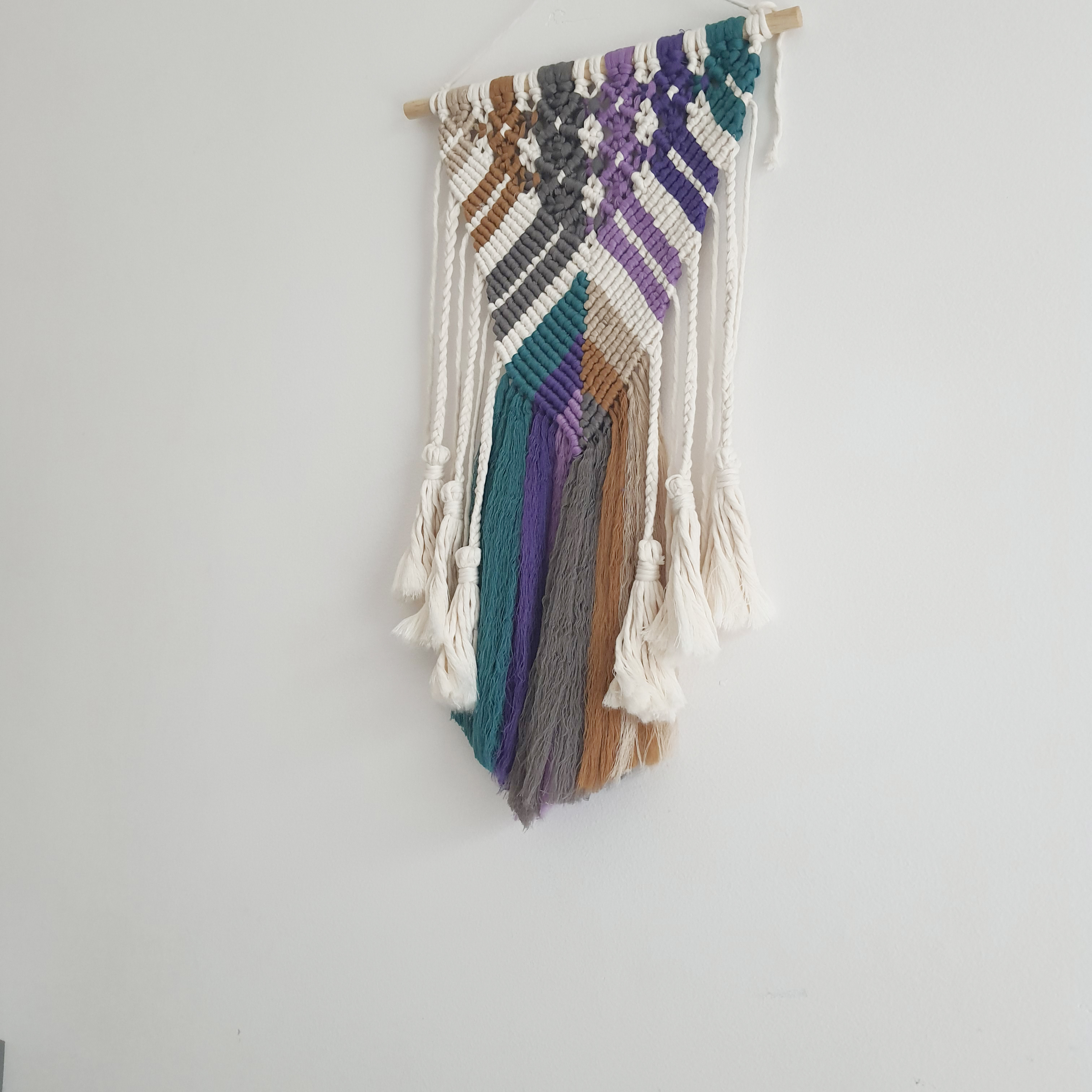 Mành Trang Trí Màu Macrame