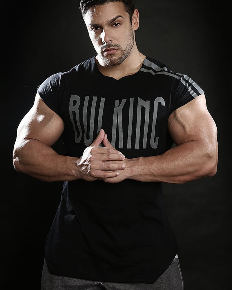 Áo nửa cộc tay nam BULKING BKG XXX không may viền