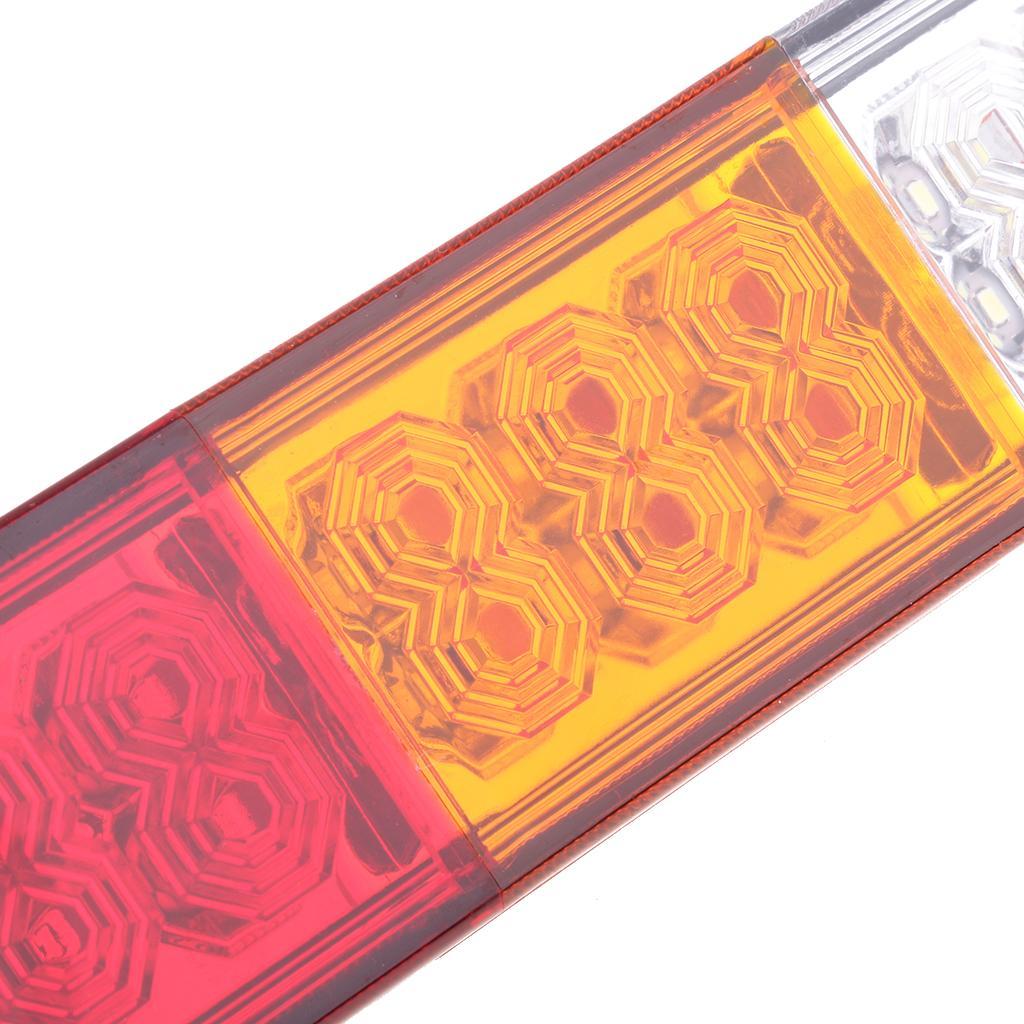 2pcs 12V 20Led Tail  Back Up Light Stop Indicator Trailer Truck