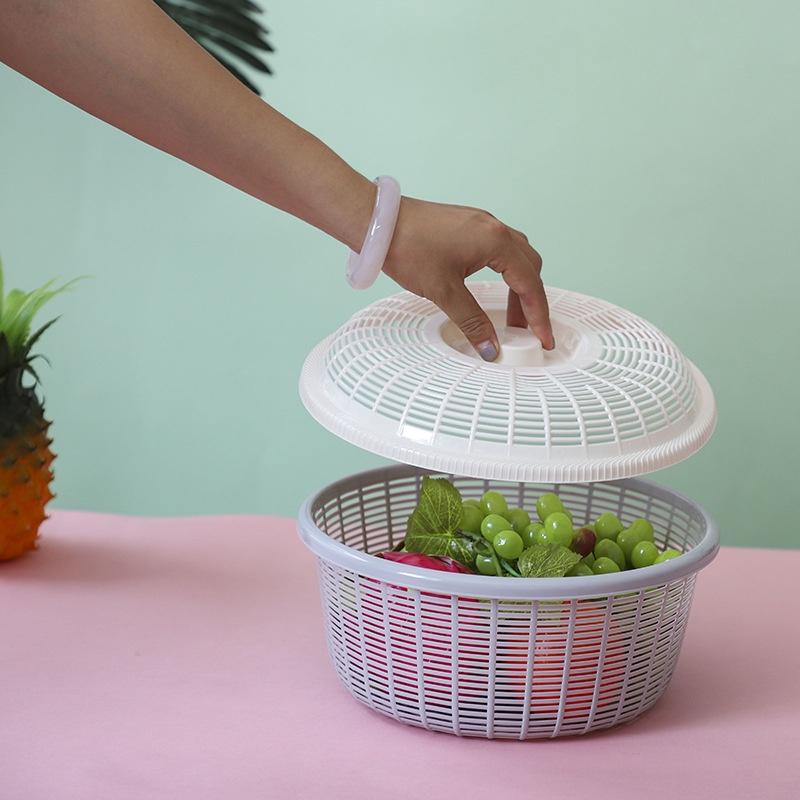 PVN42385 Rổ nhựa đa năng có nắp đựng hoa quả siêu tiện dụng , đa năng
