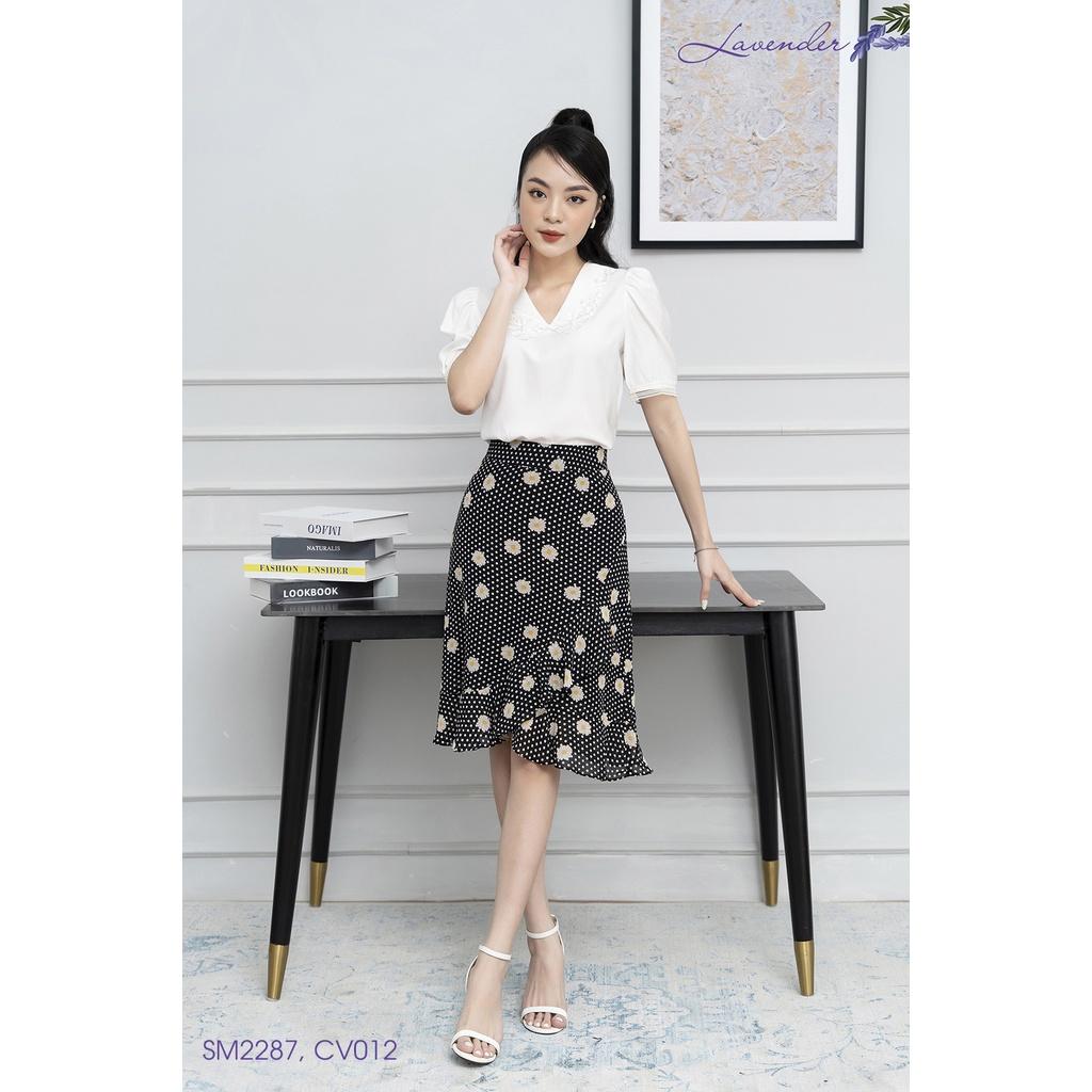 Áo sơ mi trắng công sở cổ bèo siêu xinh
