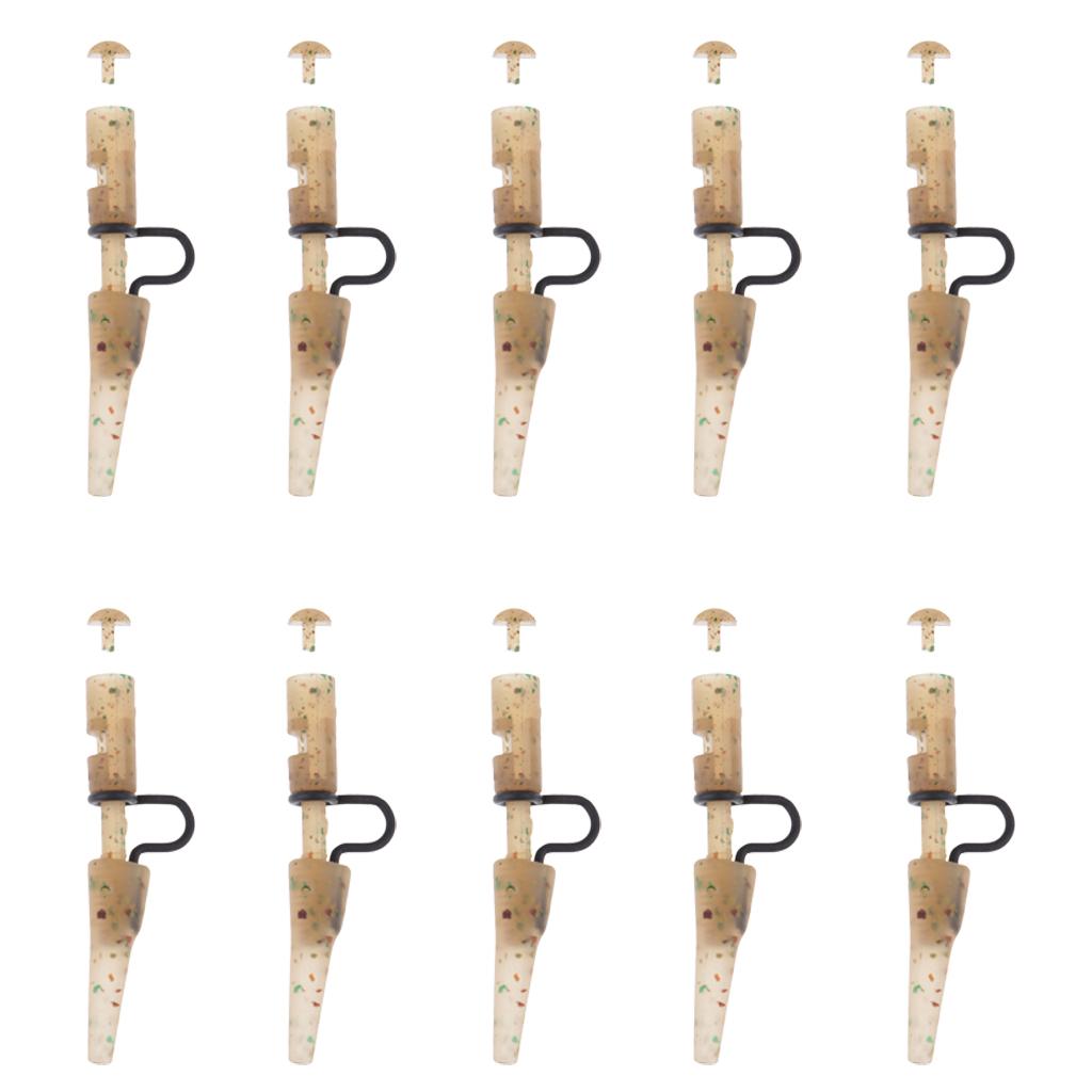 10 Pieces Carp Fishing & Tail Rubber Safety