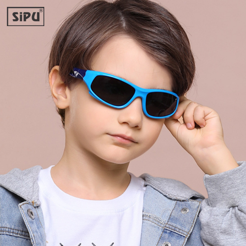 Mắt Kính Trẻ Em SiPU Chính Hãng MK01 Hồng Xanh Chống UV400 + Chống gãy - Bé Trai Bé Gái