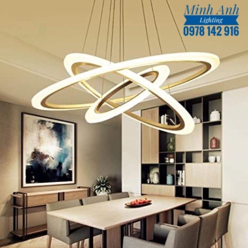 Đèn Thả Trần TH853 Hiện Đại 3 Chế Độ Ánh Sáng - Đèn Thả Phòng Khách Phòng Ăn Phòng Ngủ Led 3 Vòng