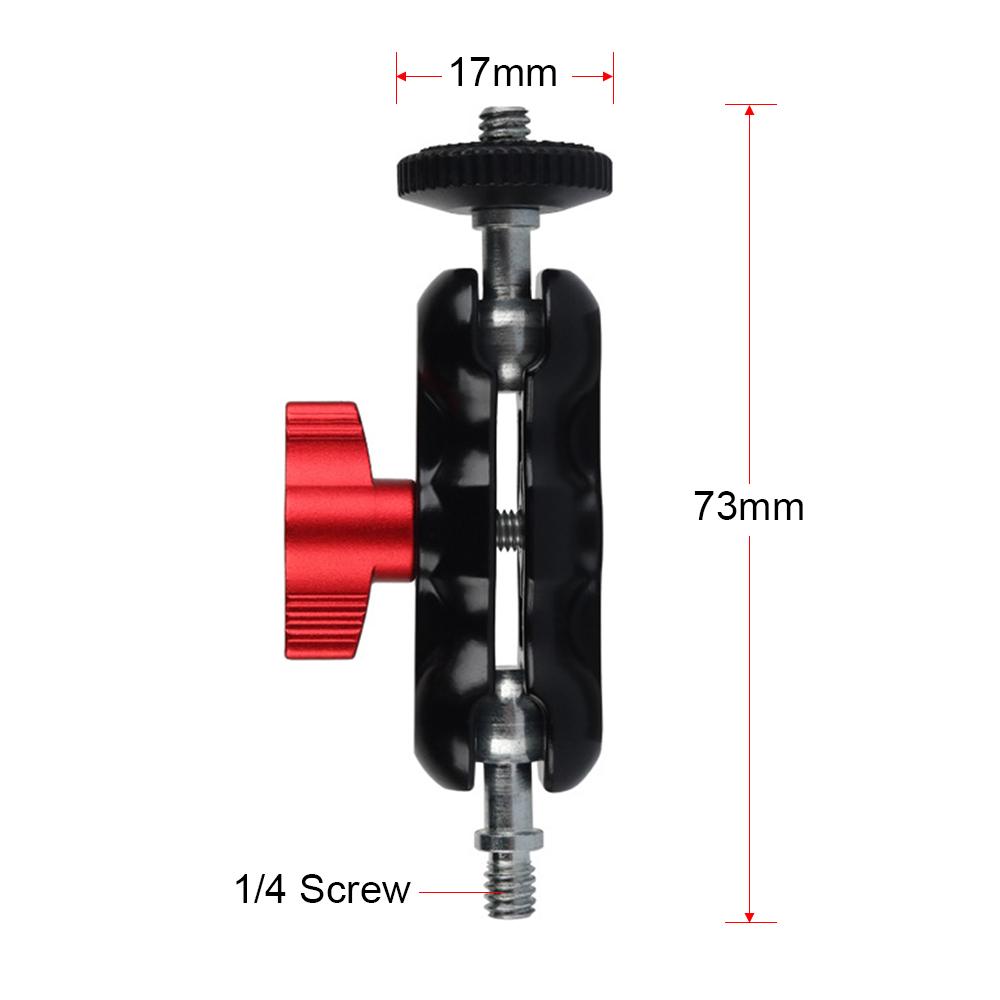 Đầu gắn bi đa chức năng cho Màn hình máy ảnh DSLR Đèn pin LED ánh sáng