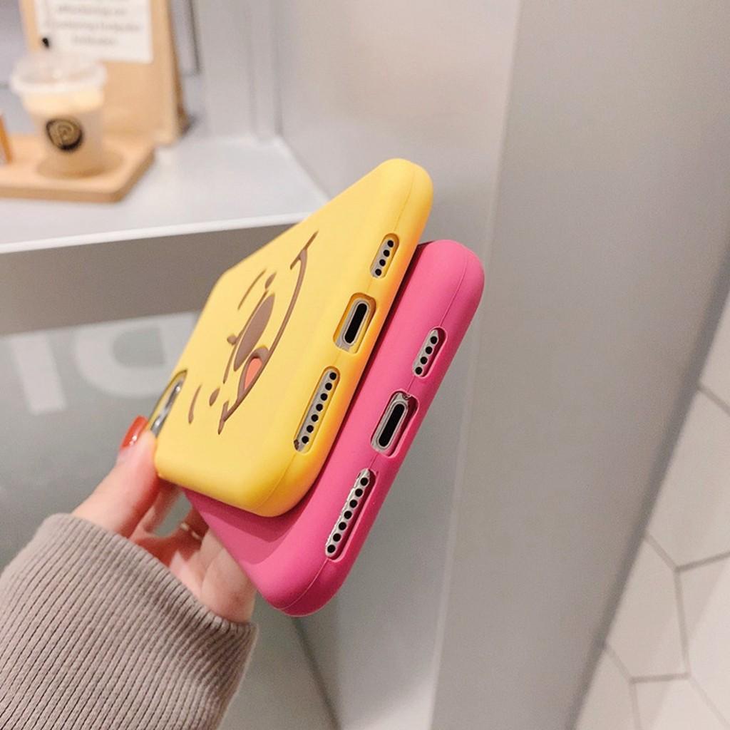 Ốp điện thoại hình Winnie The Pooh/gấu hồng cho IPHONE 6/6S PLUS 7P 8P X XS MAX XR 11 PRO MAX