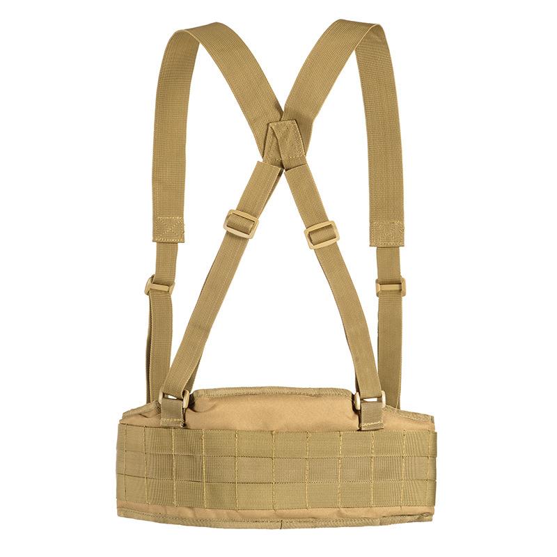 Molle War Battle Belt Vành đai quân sự Hỗ trợ eo quân đội Molle Túi vận chuyển Airsoft Săn kiện Đoạn mềm điều chỉnh đai mềm điều chỉnh Color: Belt-02-CP