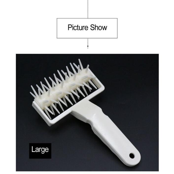 A Kitchen Dining or Bar Baking Tool Pizza Needle Roller Hole Puncher Plastic Handle Hole Puncher Tool