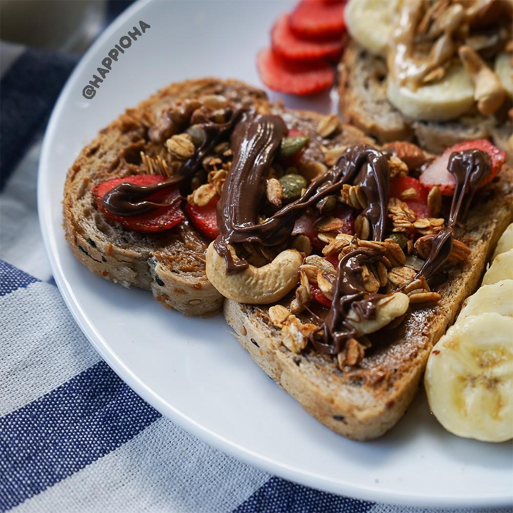 Granola DozenGoodness HAPPI OHA - Ngũ Cốc Ăn Sáng/ Ngũ Cốc Ăn Kiêng Không Đường Tinh Luyện Vị 12 Loại Hạt Trái