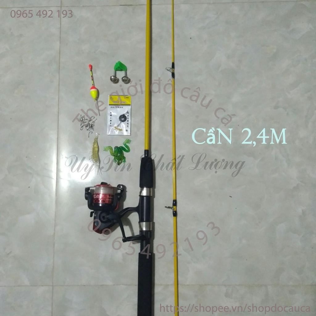 Bộ cần câu 2m4 đầy đủ phụ kiện