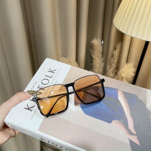 Kính Mát Thời Trang Gọng Kim Loại  Chống Tia UV Phong Cách Hàn Quốc