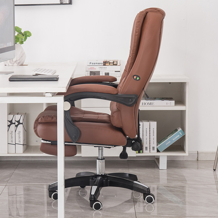 Ghế văn phòng có chế độ massagge 7 điểm siêu hấp dẫn Màu cơ bản ngẫu nhiên nâu đen