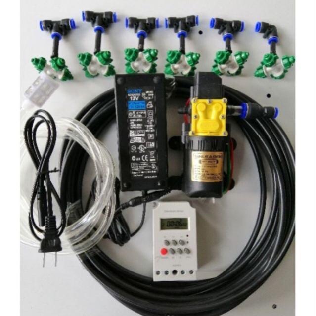 Bộ phun sương tưới lan có hẹn giờ tưới tự động