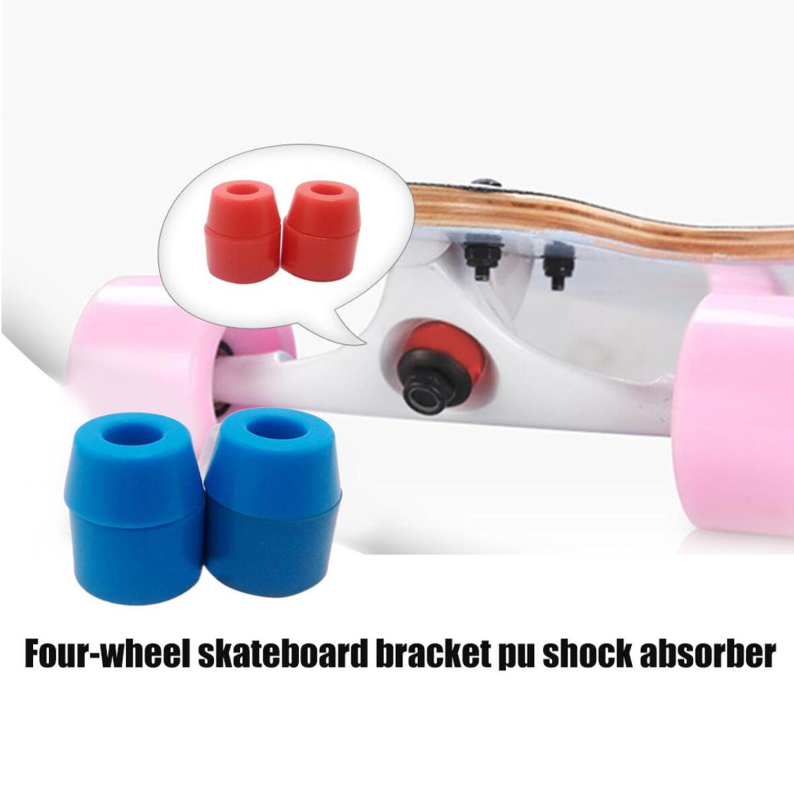 4x 92A Skateboard Truck Bushing Longboard Replacement Bushings Blue