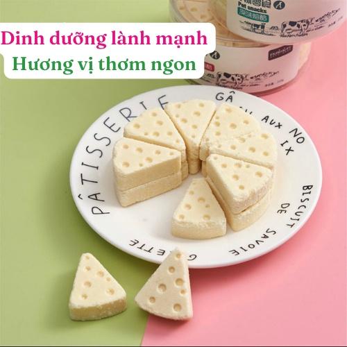 (Sale) 1 miếng phô mai/bánh thưởng nguyên chất sữa non cho chó/mèo MONBAB