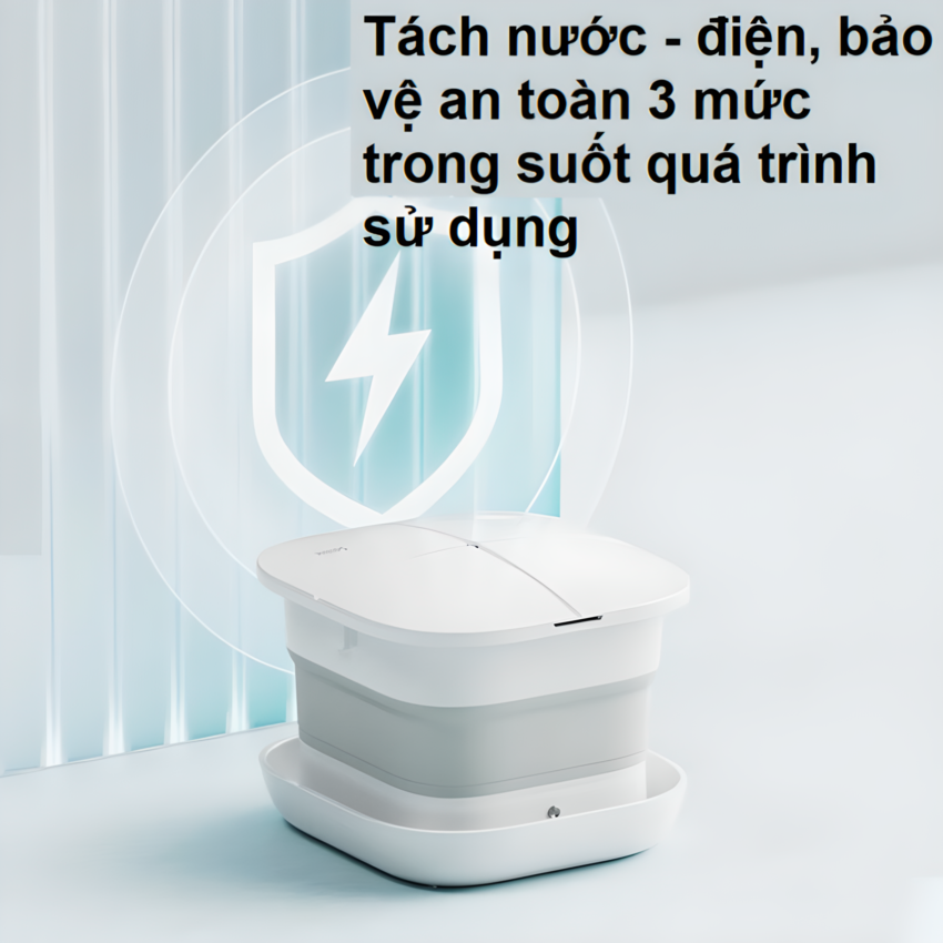 HÀNG CHÍNH HÃNG - Bồn ngâm chân kiêm máy massage, tích hợp tia hồng ngoại điện xung. Thương hiệu Hà Lan cao cấp Philips - PPM3102F